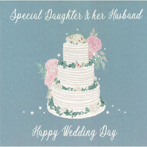 Picture of SPECIAL DAUGHTER AND HER HUSBAND WEDDING CARD